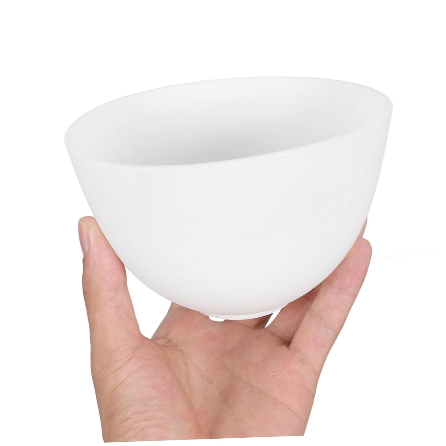 1set Facial Mask Mixing Bowl Set Silicone Bowls Mask Applicator for Diy Skincare White