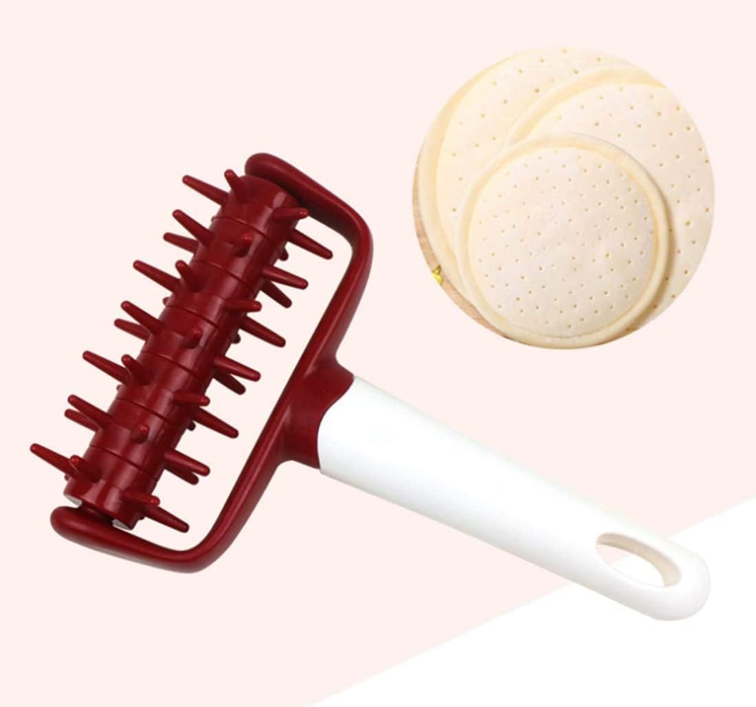 2 Pieces Pizza Pie Dough Roller Docker Set, Pastry Pizza Roller Rolling Pins and Time-Saver Pizza Dough Docker
