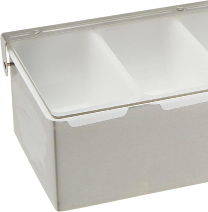 Winco Condiment Holder, 4 Compartment, S/S Base