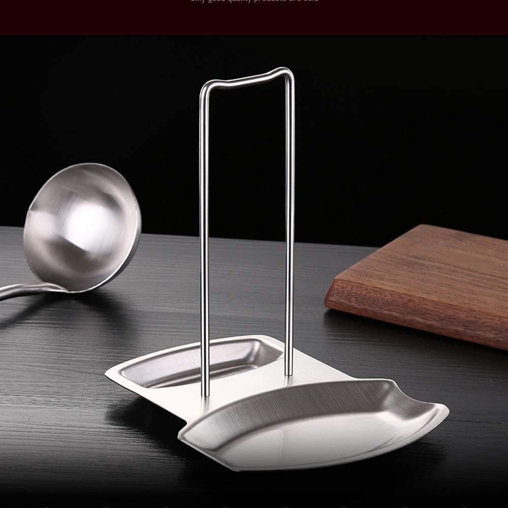Pan Lid Holder Progressive Lid and Spoon Rest Shelf 304 Stainless Steel Pan Lid Organizer Kitchen Decor Tool