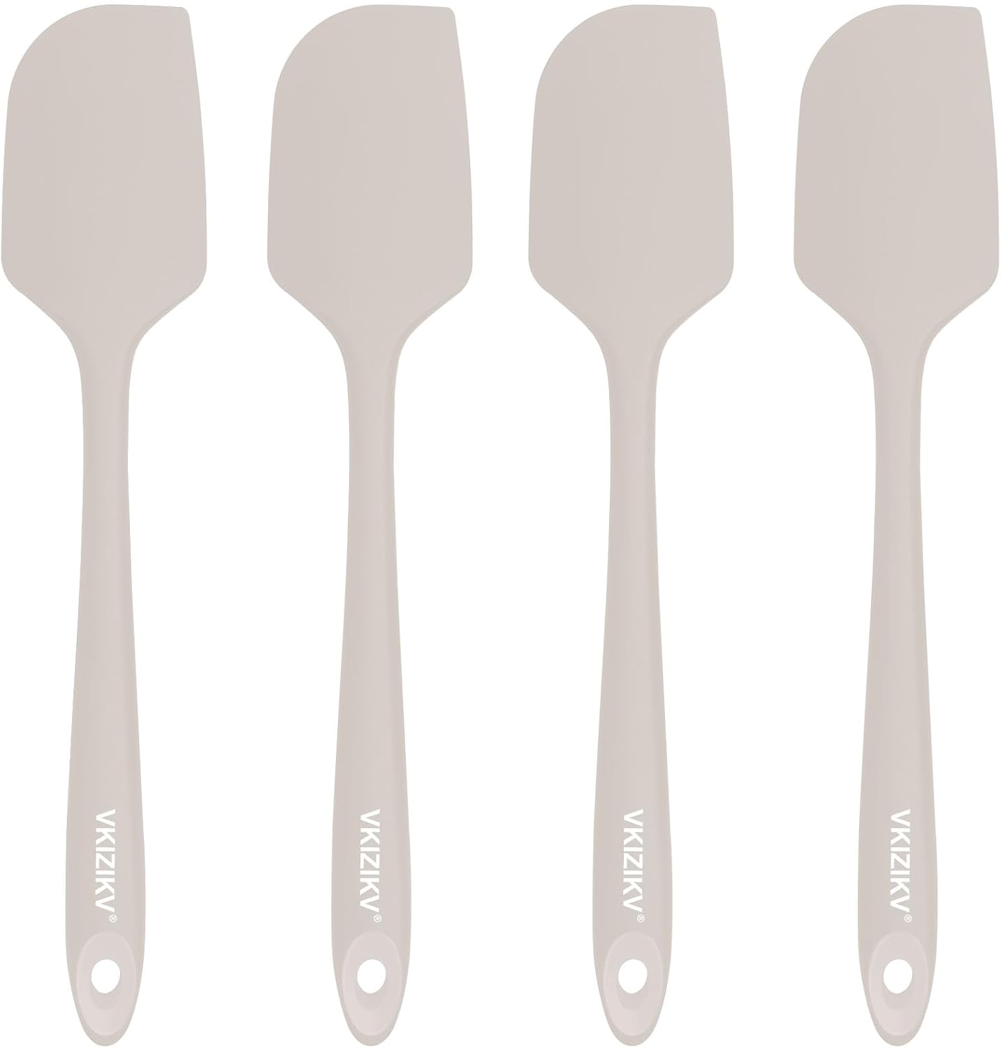 4 Pcs Silicone Spatula Set, 11.4 In, 600°F Heat Resistant Rubber Spatulas for Baking, Cooking & Mixing, Flexible and Non-Stick Kitchen Utensils, Seamless & Dishwasher Safe (Multicolor)