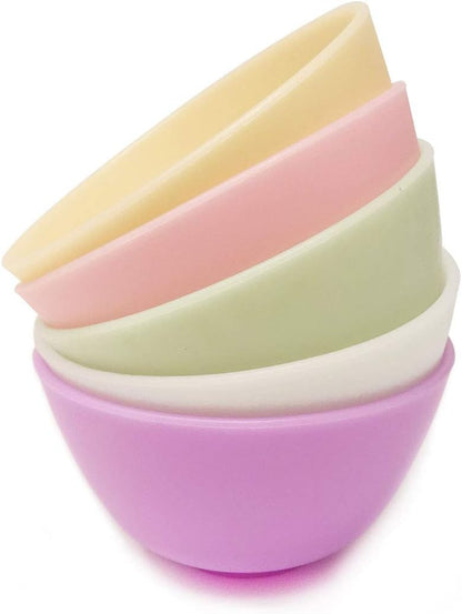 Honbay 5PCS Silicone Mixing Bowls Prep and Serve Bowls for Mixing Facial Mask or Holding Ingredient (8.5��5CM)