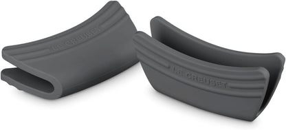 Le Creuset Silicone Set of 2 Handle Grips, 5" x 2 1/2" each, Black