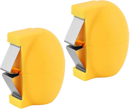2026 New Dishwasher-Safe Egg Cracker, 2Pcs Stainless Steel Egg Shell Opener, Egg Opener Egg Cracker Tool for Raw Eggs, Open Eggs with Ease - A Little Happiness Boost for Your Kitchen (Yellow)