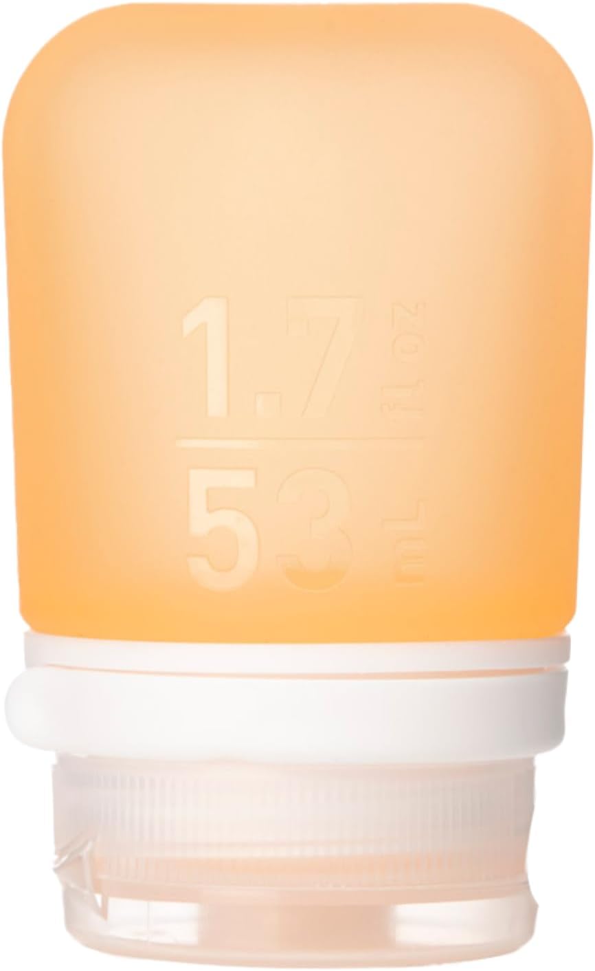 humangear GoToob+ (XL) | Refillable Silicone Travel Bottle | Locking Lid | Food-Safe Material | Blue, XL (6 fl.oz.; 177ml)