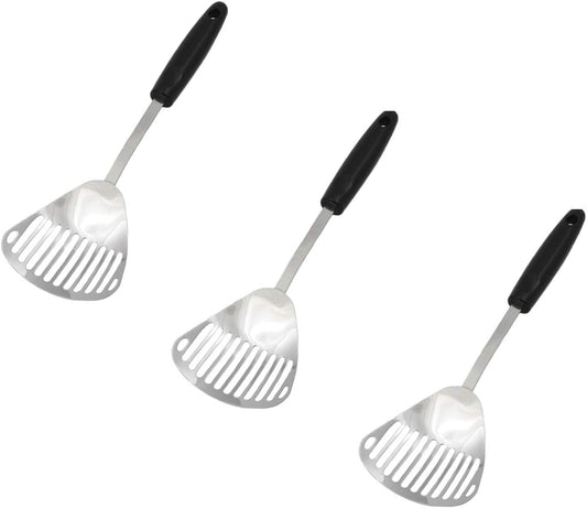 Chef Craft Stainless Steel Slotted Skimmer | 13-Inches Long | 3-Pack