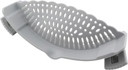 TAODAN Silicone Pot Lid Filter Net Holder Pasta Strainer Kitchen Utensils Gadgets Suitable for Fruit and Vegetables