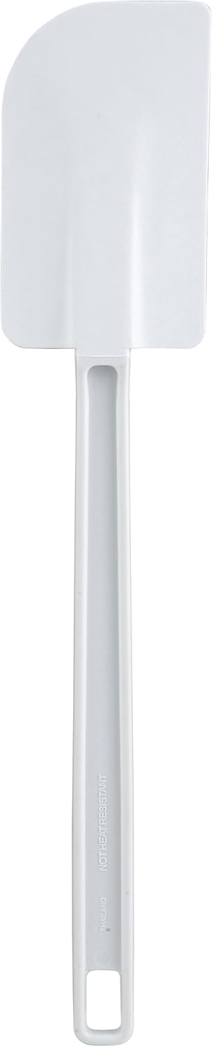 Winco Spoon Silicone Spatula, 10-Inch,White, Medium