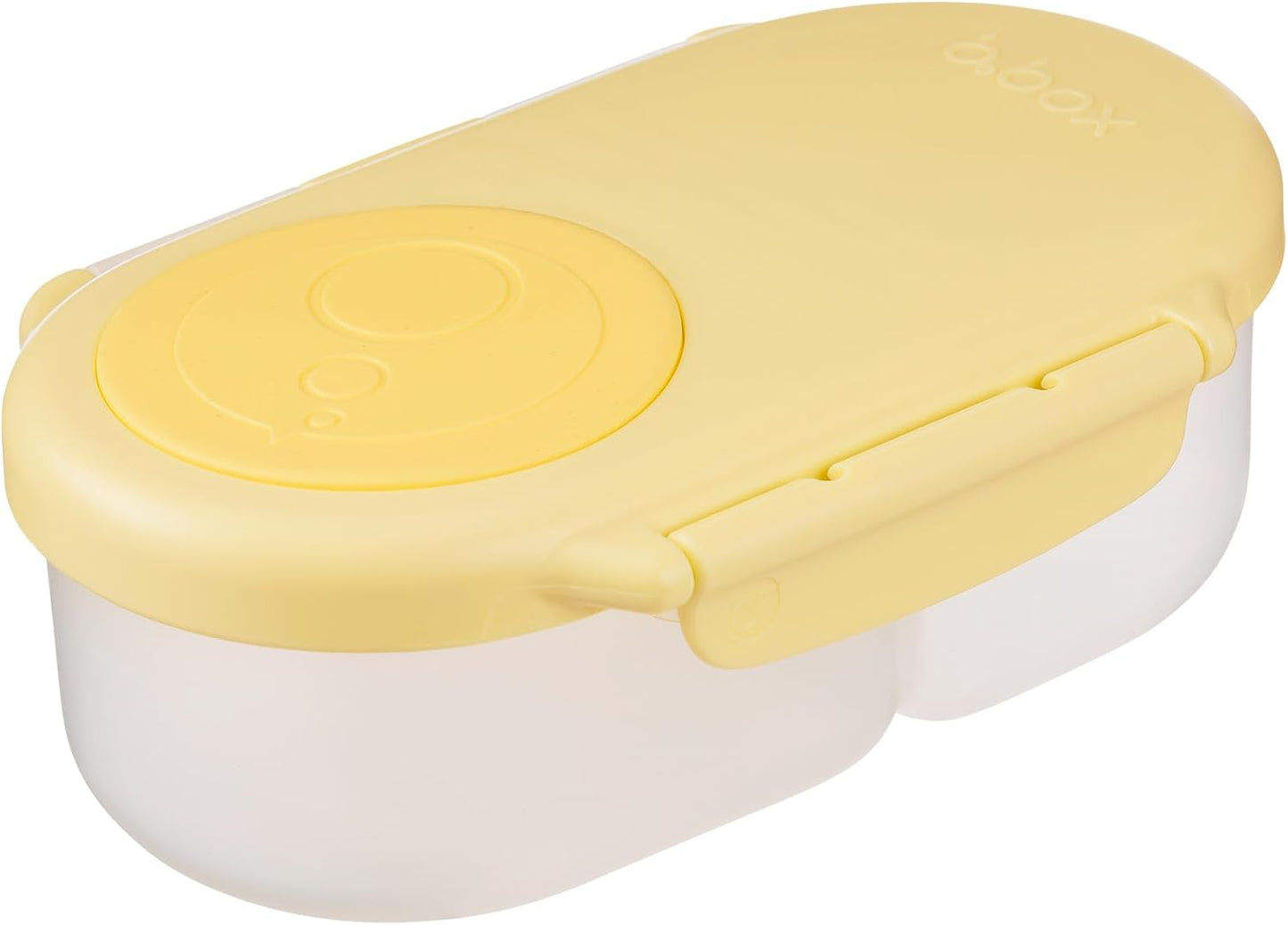 b.box Snack Box 2-Pack - Leak Proof Mini Bento Box for Kids & Toddlers, 2 Compartment Snack Containers for Kids, Dishwasher Safe, BPA-Free, PFAS-Free, Ages 4mo+, 1 3/4 Cup Each (Strawberry + Lilac)