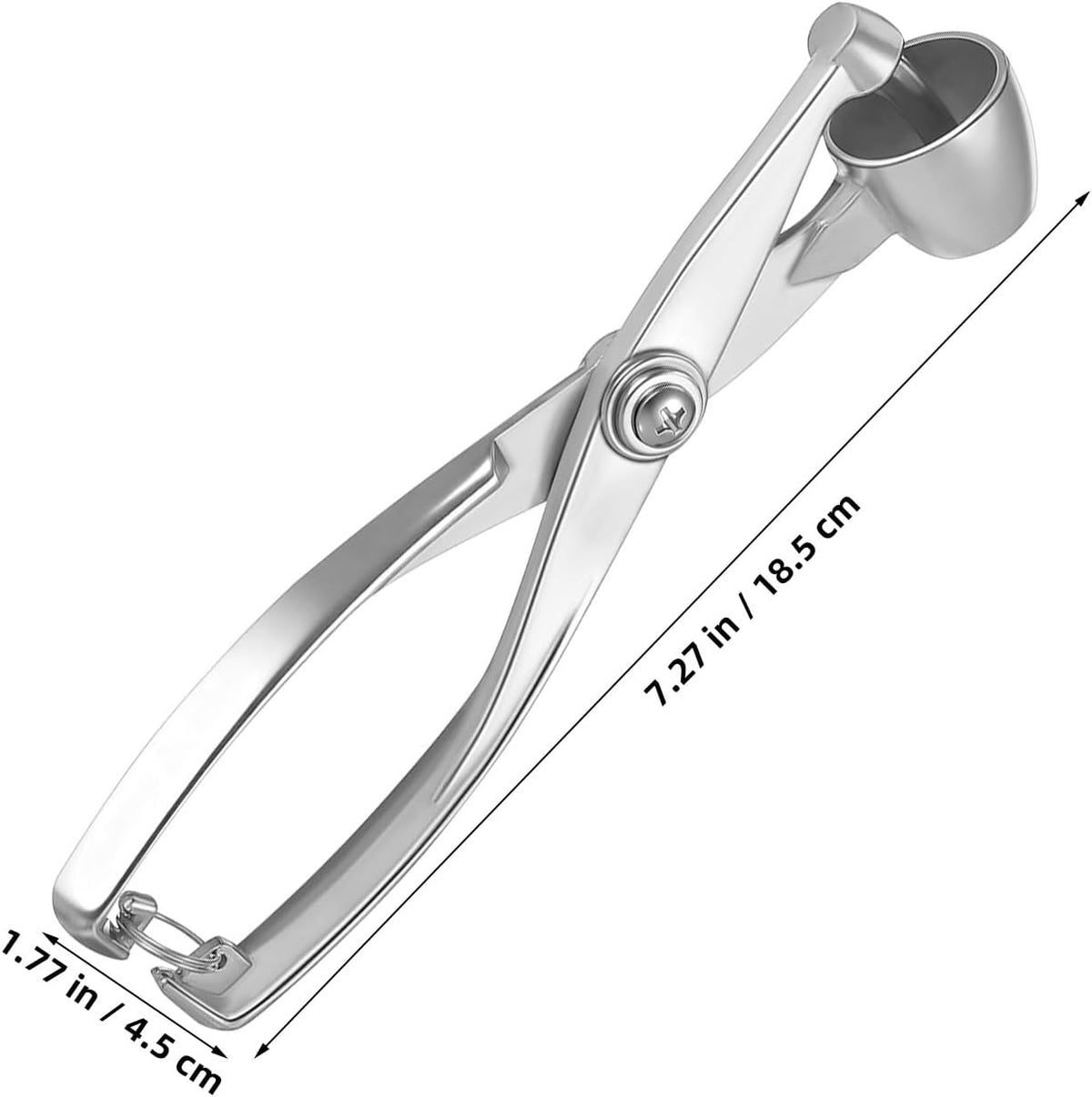 7.27 Inch Cherry Pitter Tool Pit Remover, Olive Pitter Heavy Duty Aluminum Alloy Hand-Held Corer for Cherry Jam Red Date Jujube - Kitchen Baking Gadget