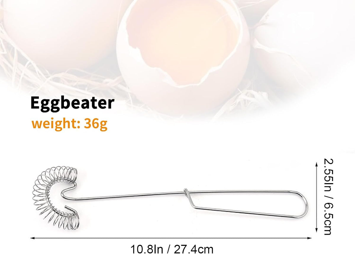 KarDoL 2 Pack Stainless Steel Coil & Flat Whisks for Eggs, Sauces, Gravy