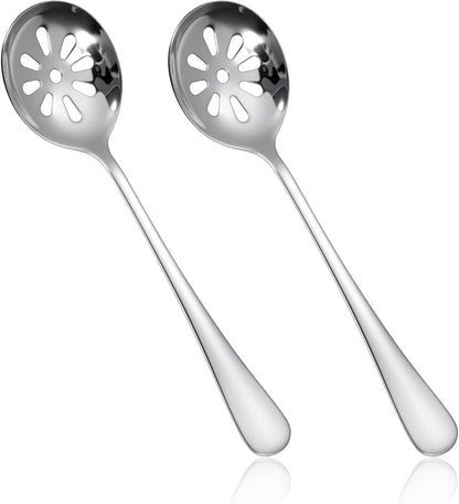 7.8 Inch Slotted Spoon, Serving Spoons, Dips, Cereals (10 Holes)