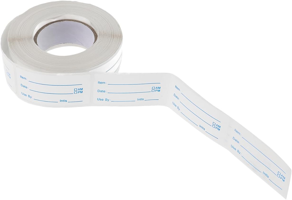 MAGICLULU Date Label Stickers for Food Storage 250 Removable Kitchen Food Labels for Containers Fridge Freezer Pantry Organization Easy Peel and Apply