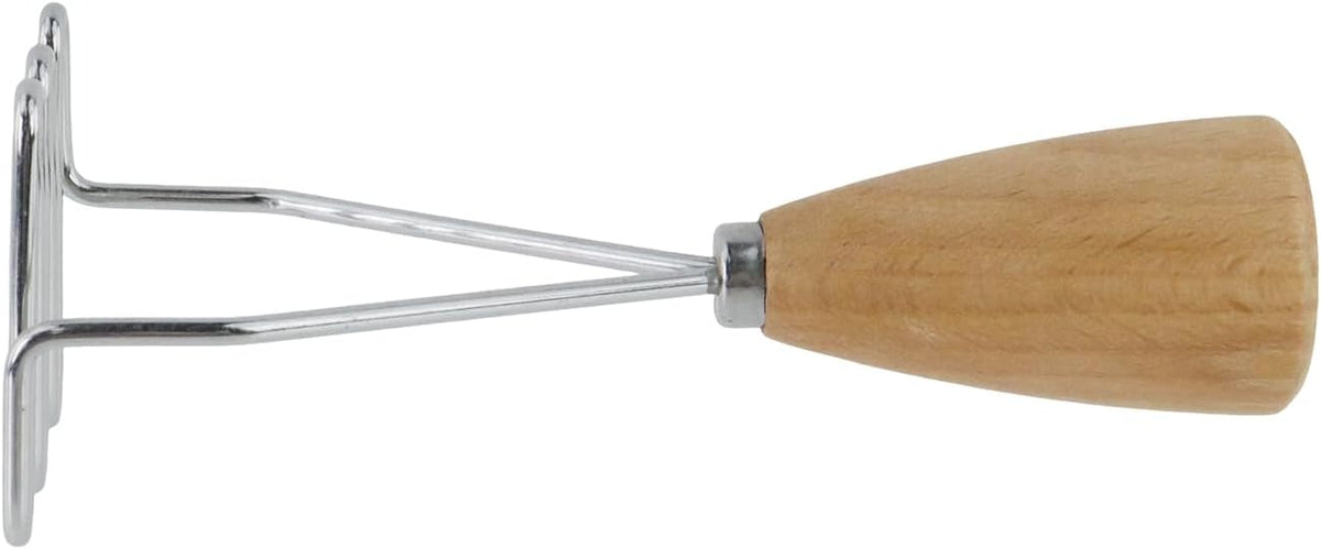 5.9" Mini Potato Masher,Avocado Masher with Wood Non Slip Handle