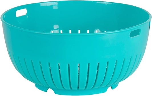 Hutzler Mini Food Colander Strainer, 6.25 Inch Diameter, BPA Free (Turquoise)