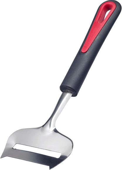 Westmark Stainless Steel Cheese Slicer – Multi-functional German Cheese Slicer, Handheld Hard & Semi-Hard Cheese Cutter, Adjustable Cheese Shaver, Ergonomic Handle, Dishwasher Safe, Red/Black