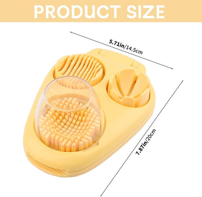 3-in-1 Egg Slicer for Hard Boiled Eggs, 3 Slice Modes Egg Cutter Dicer