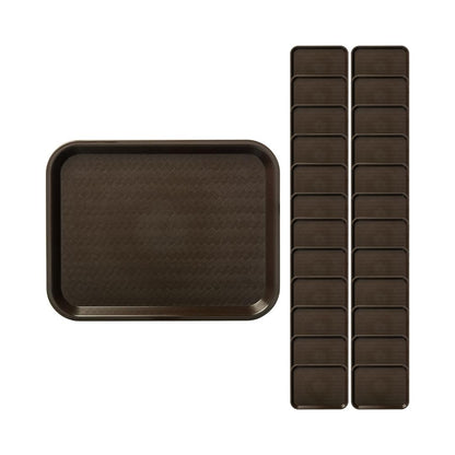 Carlisle FoodService Products CT101403 Cafe Standard Plastic Cafeteria/Fast Food Tray, NSF Certified, BPA Free, 14" Length x 10" Width, Black