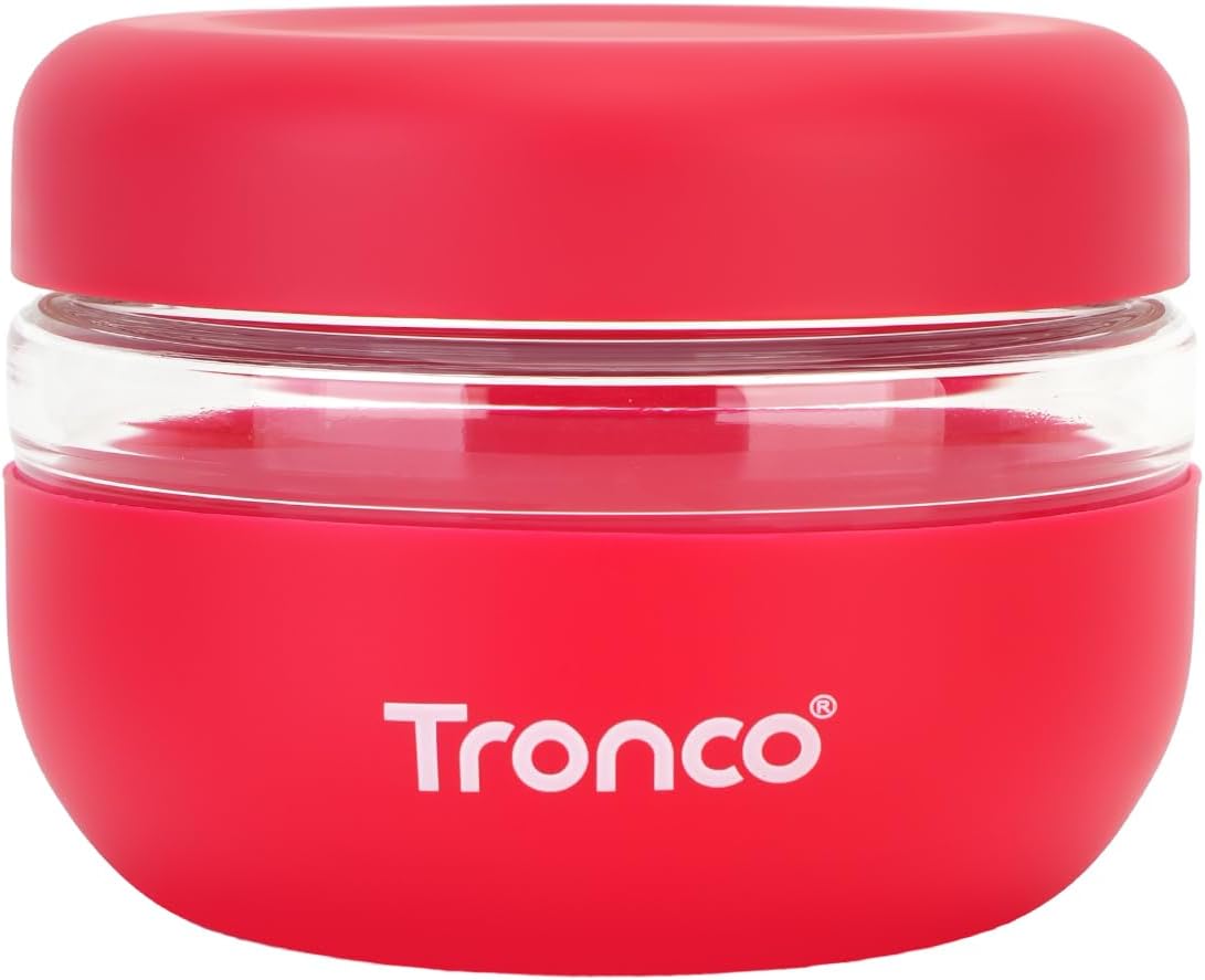 Tronco 24 oz Glass Food Storage Containers with Lids, Airtight, Leak & Spill Proof Glass Lunch Bowls for Meal Prep, Salad, Yogurt, Soup & Stew, Microwave & Dishwasher Safe, BPA-Free, Set of 1