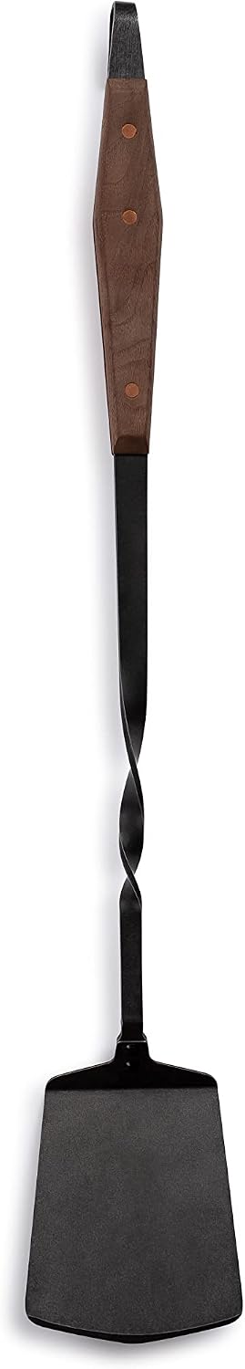 Barebones Cowboy Grill Spatula - Heavy Duty Stainless Steel Turner with Wide Flat Head and Non-slip Handle for Outdoor Cooking