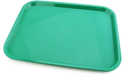 New Star Foodservice Fast Food Tray, Set of 12 (Black, 12 by 16-Inch)