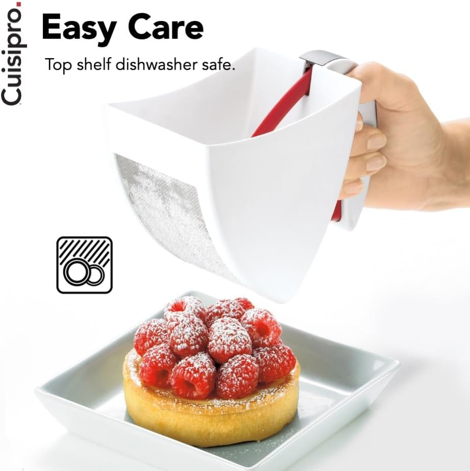 Cuisipro Scoop and Sift Flour Sifter, White, 3 cups, Medium