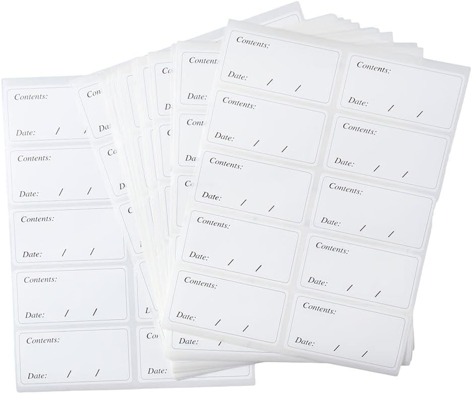 200pcs for Kitchen Leaves No Residue Removable Food Date Labels Food Storage Stickers Freezer Labels Food Storage Labels