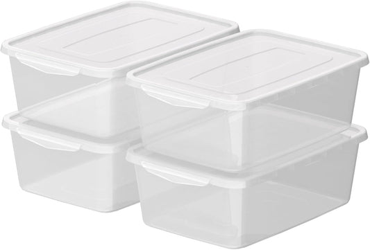 14 L Dough Proofing Container with Lid, 4-Pack Dough Rising Box