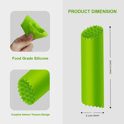 Garlic Peeler Tube Silicone Garlic Skin Remover Roller Garlic Tube Rollers Skin Remover Garlic Roller Peeling Tube Tool for Useful Kitchen Tools (3 Pcs)
