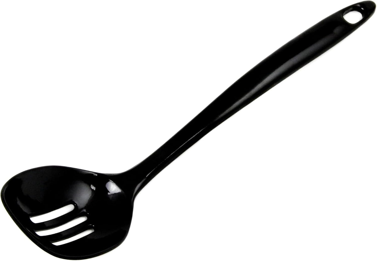 Chef Craft Basic Melamine Slotted Spoon, 11.25 inch, White