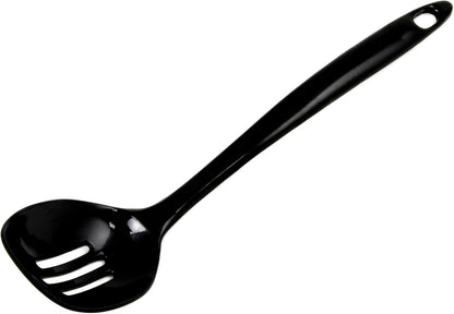 Chef Craft Basic Melamine Slotted Spoon, 11.25 inch, White