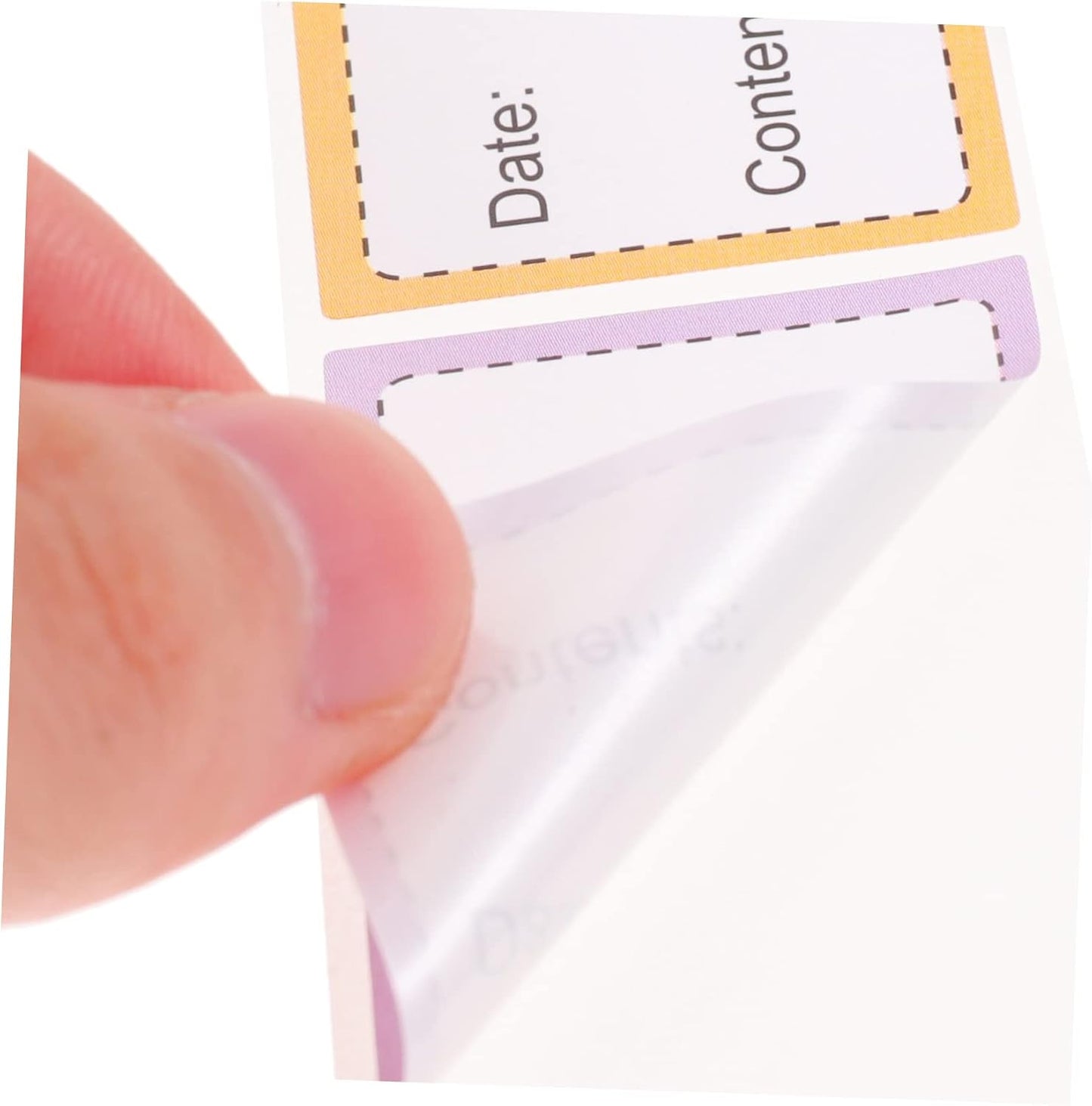 Homoyoyo 5Rolls Portable Date Labels Multi Function Food and Bottle Stickers for Kitchen and Office Organization Removable and Storage for Foods