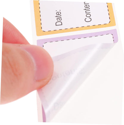 Homoyoyo 5Rolls Portable Date Labels Multi Function Food and Bottle Stickers for Kitchen and Office Organization Removable and Storage for Foods