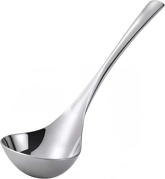 Small Ladle Spoon for Gravy, 8" 304 Stainless Steel Ladle with Hollow Handle,1-Pack