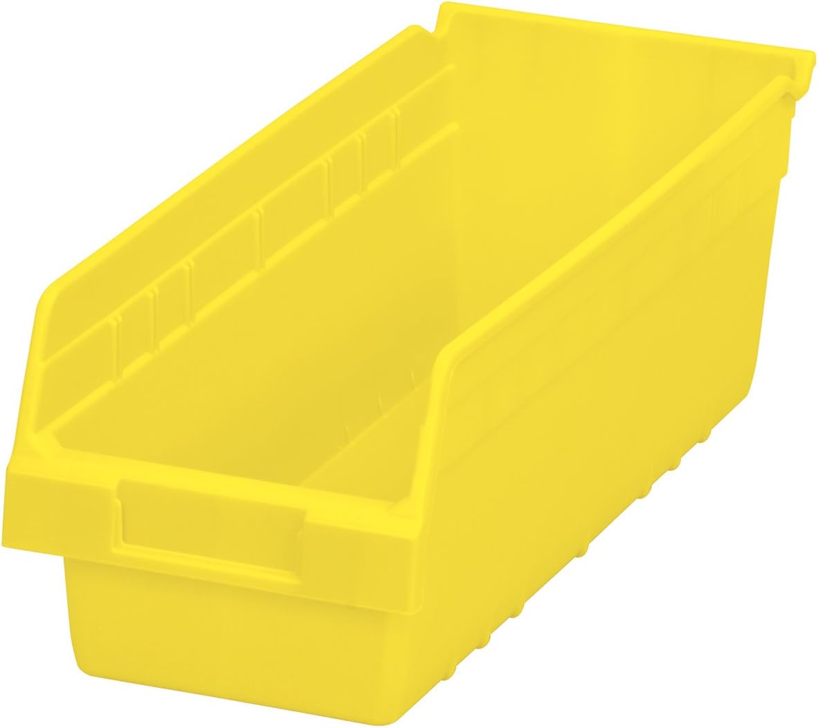 Akro-Mils 30098 ShelfMax Plastic Nesting Shelf Bin Box, 18-Inch Length x 6.75-Inch Width x 6-Inch Height, Clear (10-Pack)