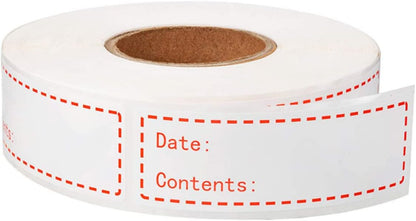 EXCEART 2rolls Food Storage Date Labels Kitchen Stickers for Keeping Removable Adhesive for Freezer and Refrigerator Use for Food Organization