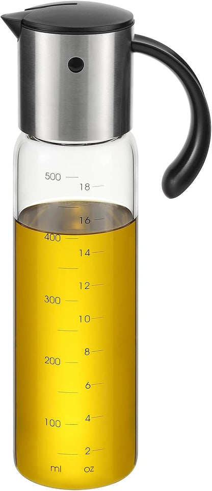 Vucchini Large Olive Oil Dispenser Bottle 17 oz Glass