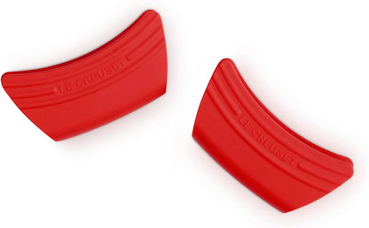 Le Creuset Silicone Set of 2 Handle Grips, 5" x 2 1/2" each, Black