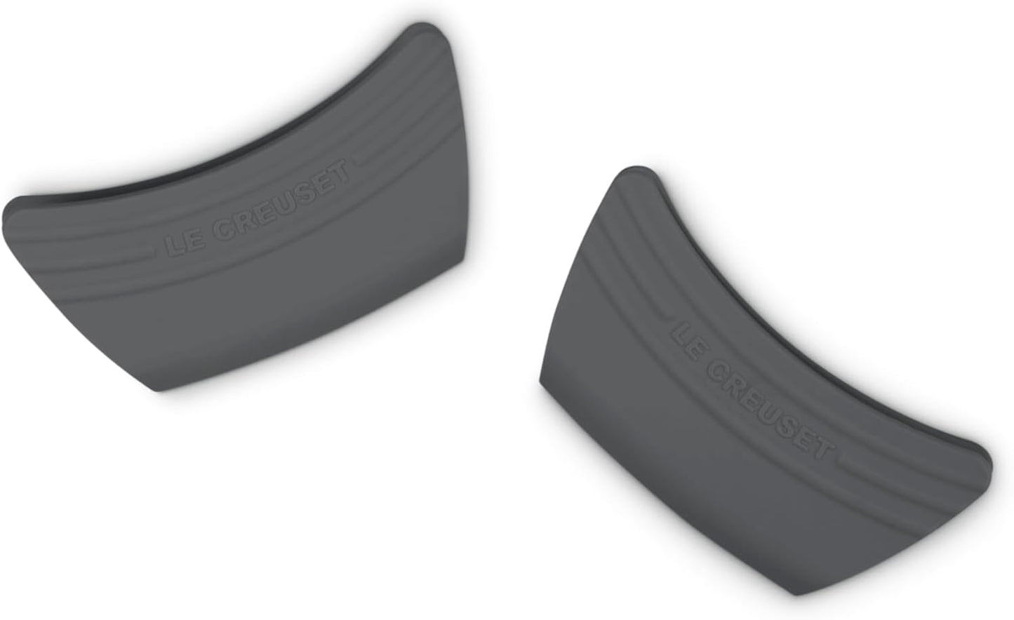 Le Creuset Silicone Set of 2 Handle Grips, 5" x 2 1/2" each, Black