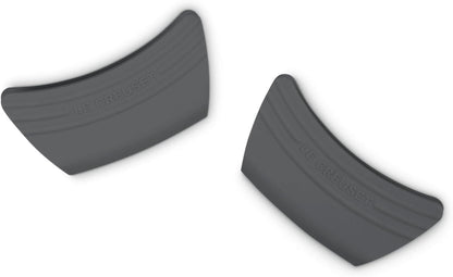 Le Creuset Silicone Set of 2 Handle Grips, 5" x 2 1/2" each, Black