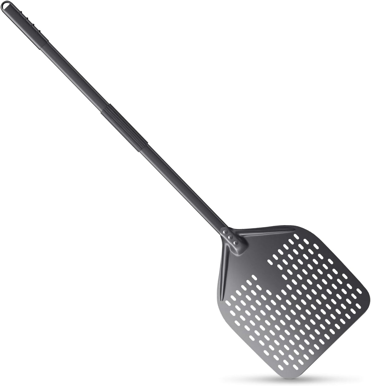 4 Piece Pizza Oven Kit Perforated Pizza Peel 12 Inch Pizza Turning Peel and Pizza Brush Ash Rake Wood Fired Commercial Oven Utensil for Home Restaurant