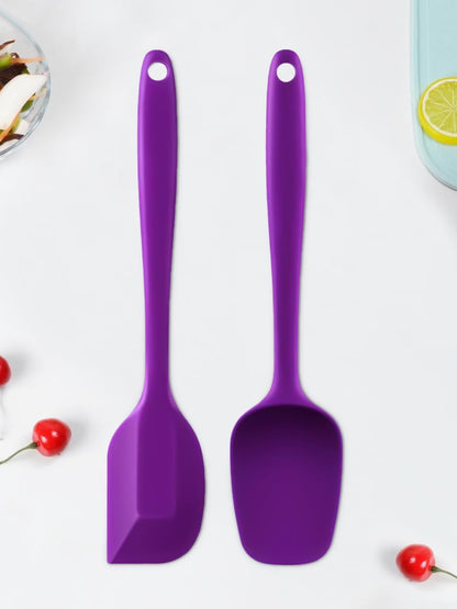 5-Pack Silicone Spatula Set – Heat-Resistant Baking, Cooking & Mixing Tools, Seamless Design, Non-Stick & Easy to Clean, Aqua Sky