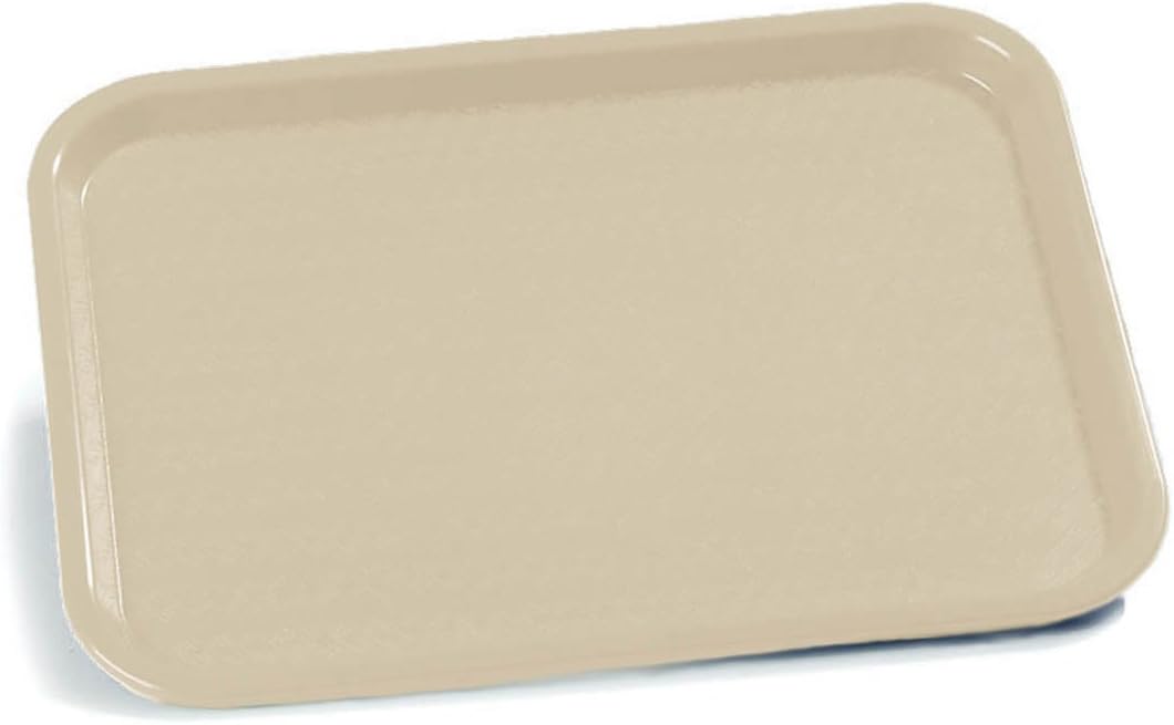 Carlisle FoodService Products Café Cafeteria Tray, Fast Food Tray for Restaurant or Commercial Use, 14" x 18", 1 Count, Black