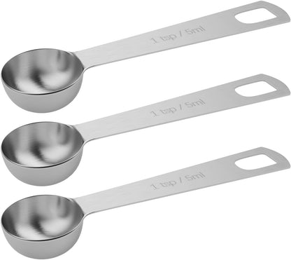 1tsp(1/3tbsp, 5ml) Measuring Spoon, Stainless Steel Teaspoon