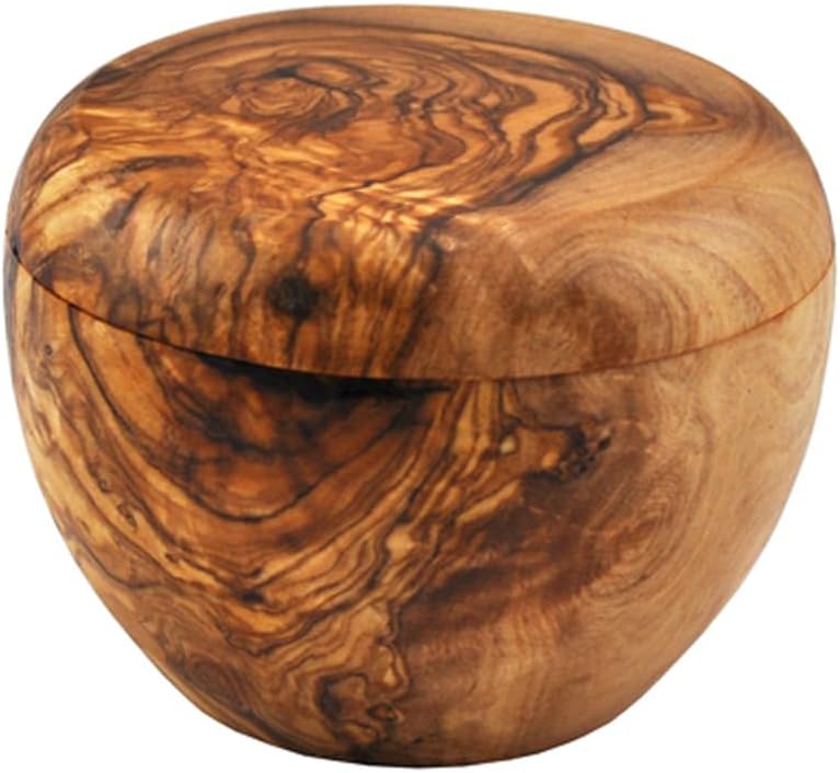 Naturally Med Olive Wood Sugar Pot/Salt Keeper
