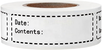 600pcs Removable Freezer Labels,1x3 Inch Food Storage Stickers Containers Date Stickers,Easy Clean and Write On Refrigerator Freezer Paper Label,No Residue,for Kitchen,Restaurants,Markets（Black）