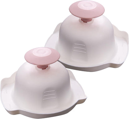 Hemoton Food Safety Holder for Mandoline Slicer 2 Pack Vegetable Slicer Finger Protector Kitchen Gadget Hand Guard 4.33X3.93X2.36 Inch Stable Grip for Safe Cutting and Grating
