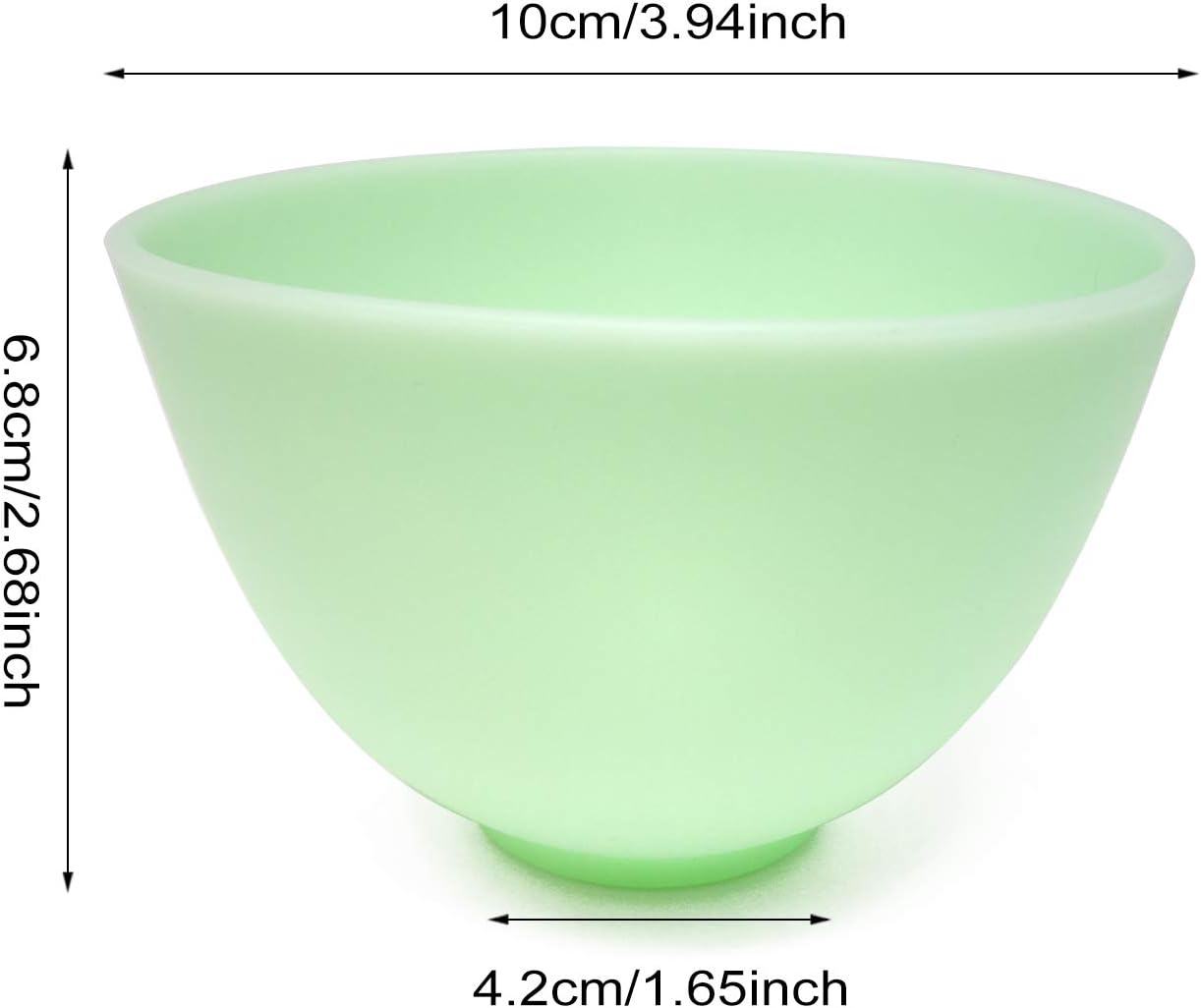 Honbay 5PCS Silicone Mixing Bowls Prep and Serve Bowls for Mixing Facial Mask or Holding Ingredient (8.5��5CM)