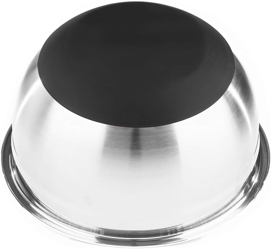 Stainless Steel Mixing Bowls with Lids and Non Slip Bases (Set of 3, Red)