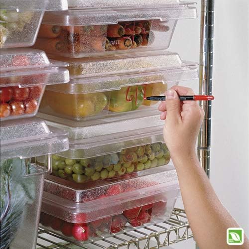 Rubbermaid Commercial Products Polycarbonate Food Storage Box/Tote, 2 Gallon, Clear, for Restaurant/Kitchen/Cafeteria